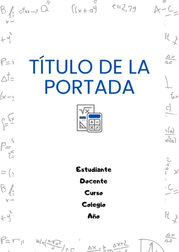 portadas matematicas para cuadernos